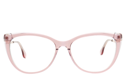 Cat-Eye Eyeglasses Frame - Bold Acetate & Metal Design