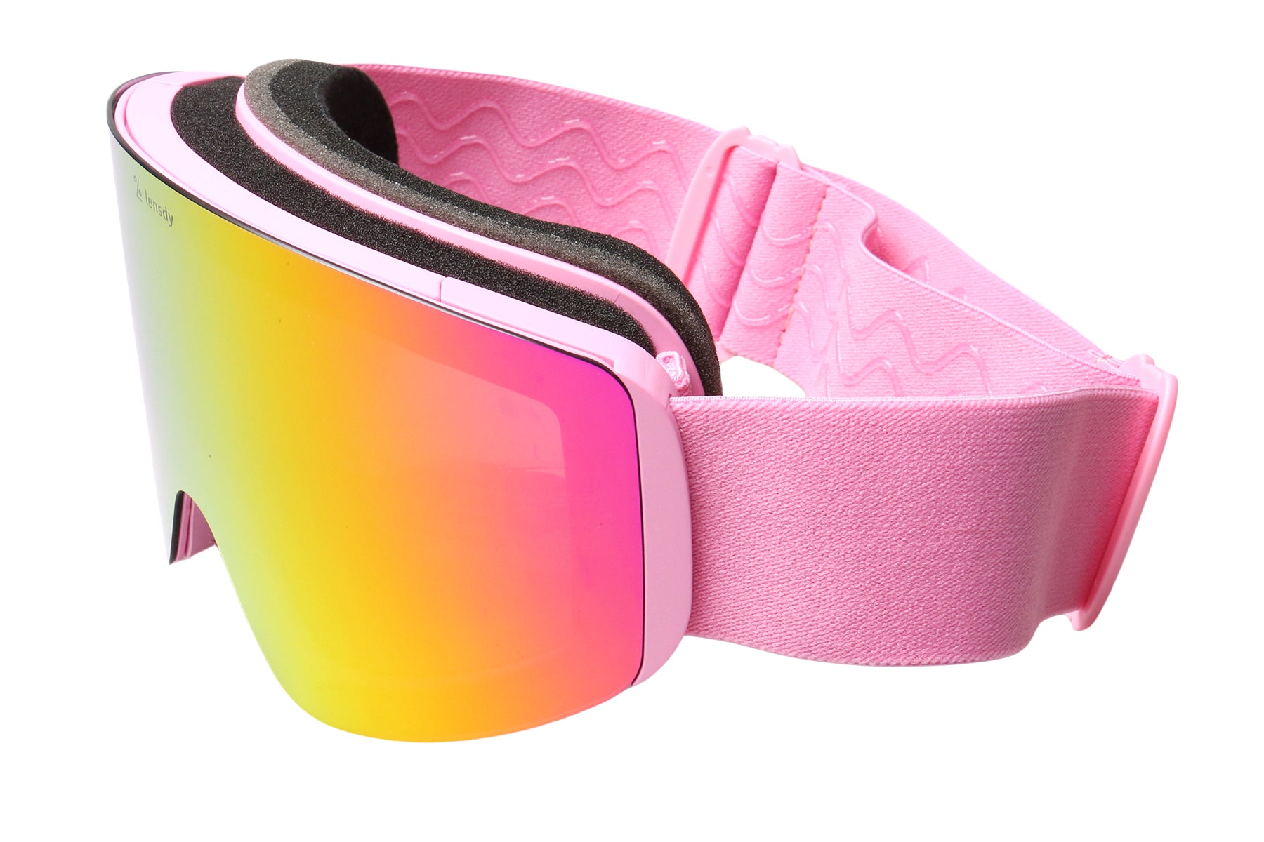 Alpine Pink Snow Goggles (night vision lens included)