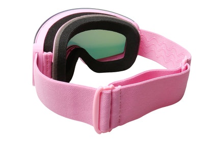 Alpine Pink Snow Goggles with Night Vision Lens