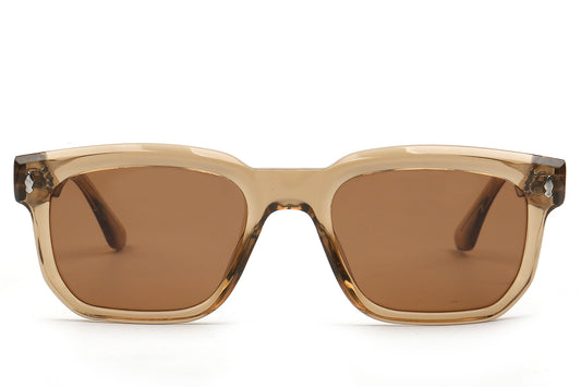 Amber Square Sunglasses - Modern Elegance
