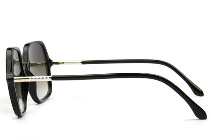 Eclipsa Oversized Square Sunglasses - Cosmic Black 