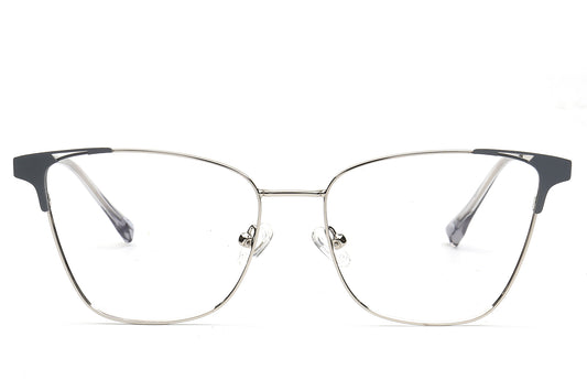Slope cat-eye frame glasses - detail view