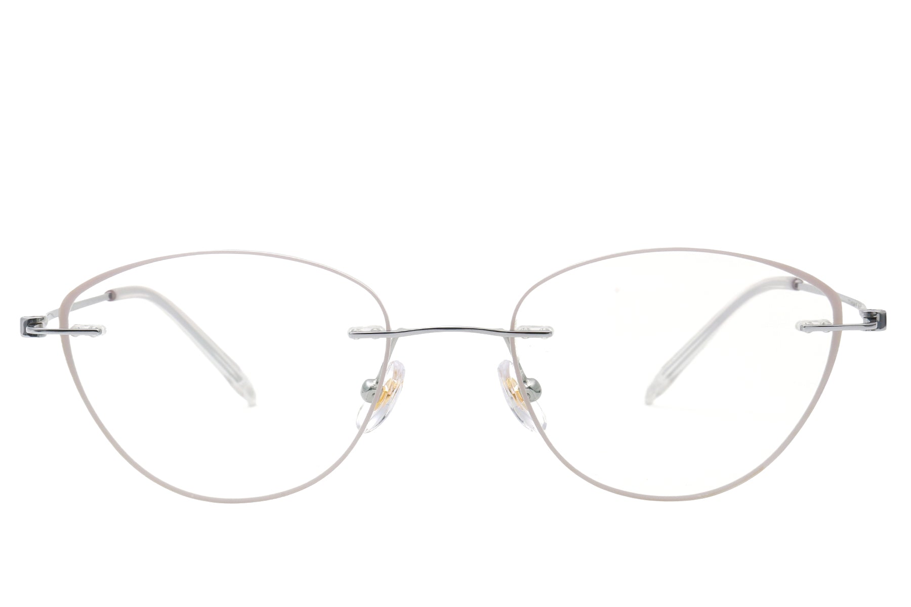 ClearGrey transparent butterfly glasses - side view