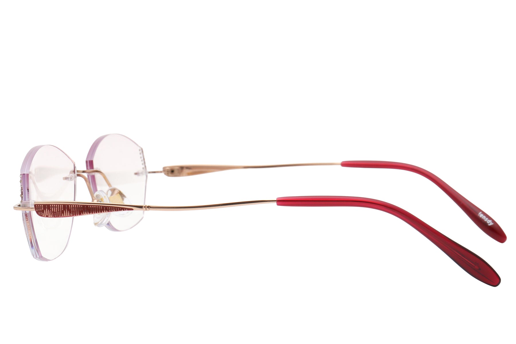 Wine wine red rimless glasses - detail view