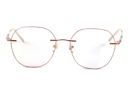Glint Eyeglasses Frame - Minimalist Pink Shimmer